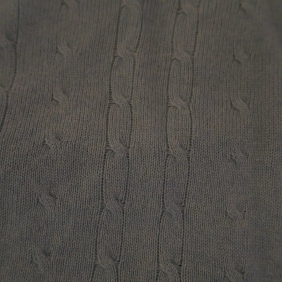 I Levrieri Cashmere Silk Cable Knit Sweater Men’s Large Light Blue Made in Italy - Picture 2 of 4